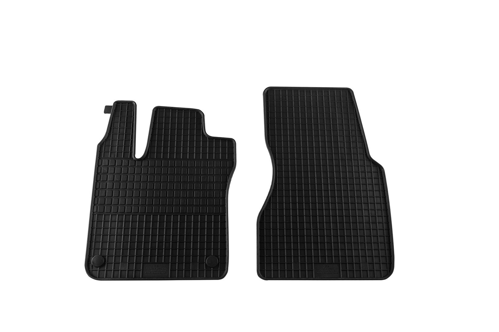 PETEX Гумени патосници за Smart ForTwo купе по 2014 година ForTwo кабрио по 2016 година 2 дела црни B142