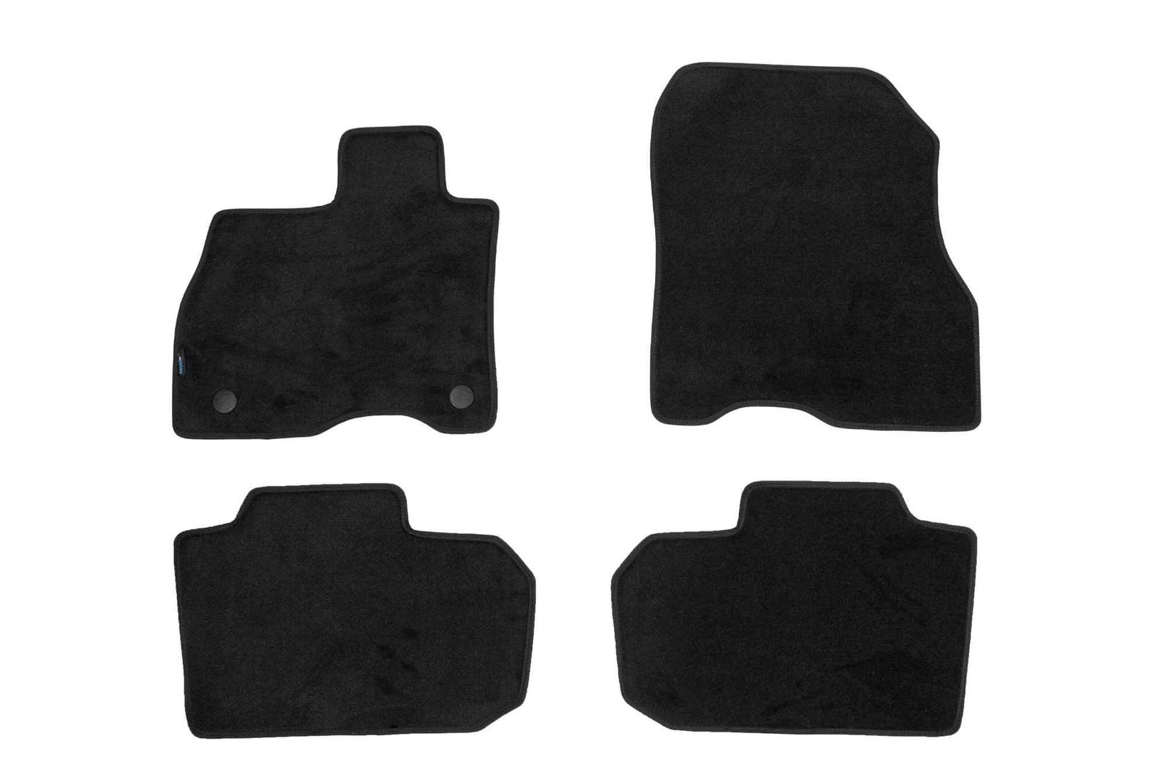 PETEX Платнени патосници за Nissan Leaf после 2018 година, 4 дела, црни, STYLE материјал