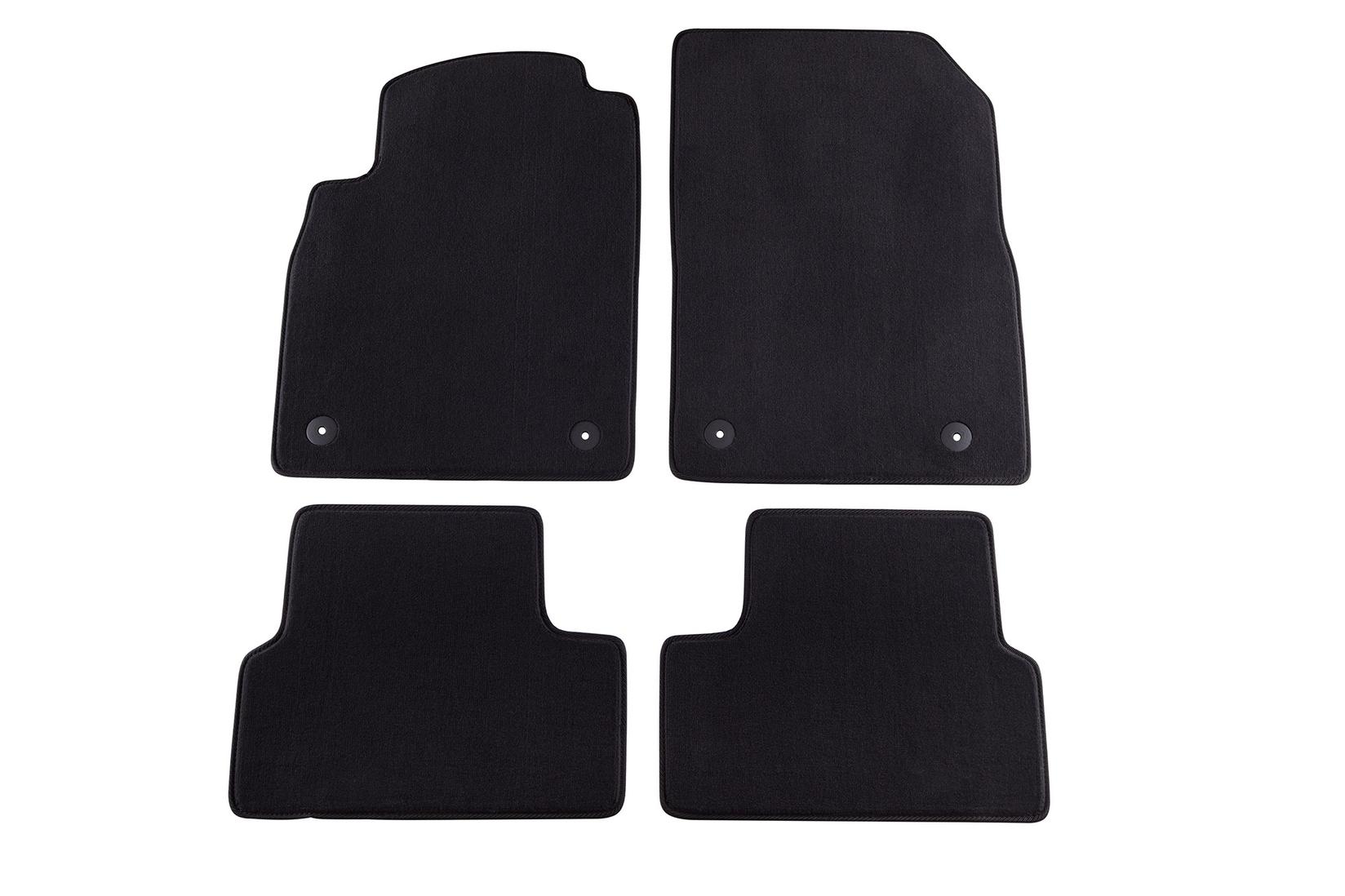 PETEX Платнени патосници за OPEL Astra J 11/2009 =>/Аstra J караван 11/2010 => 4 делови црни (B034) Style материјал