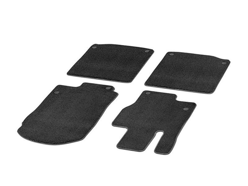 MERCEDES-BENZ Оригинални Платнени патосници High Pile за Mercedes GLS X167, GLS Maybach X167 по 2020 година, 4 дела, црни