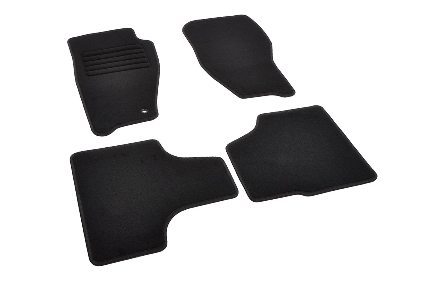 RIGUM Платнени патосници за Dodge Niro 2006-2011, 4 дела, црни