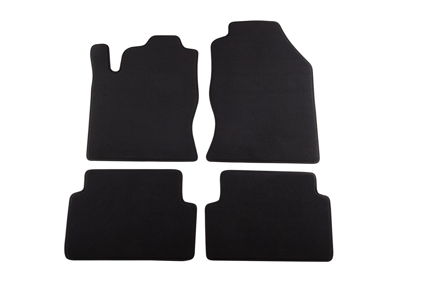 PETEX Платнени патосници за Ford Focus 1998-09/2001 4 делови црни Style материјал