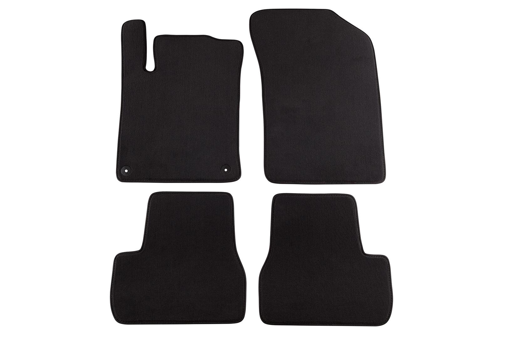 PETEX Платнени патосници за Citroen C3 12/2009 =>/DS3 3/2010 =>/DS3 Cabrio 02/2013 => 4 делови црни (B042) Style материјал