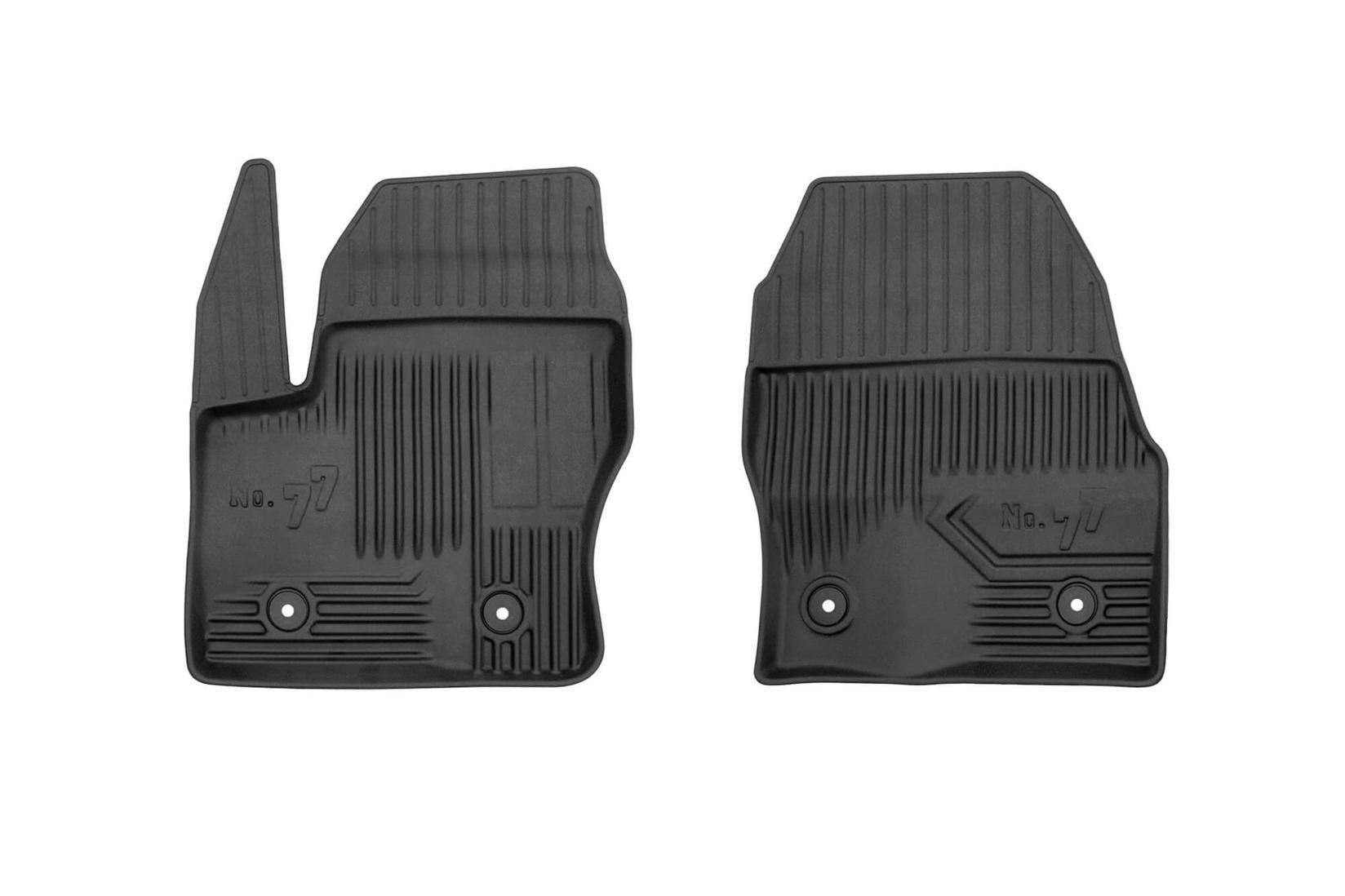 FROGUM 2.5D гумени патосници модел 77 за Ford Transit Connect 2013-2022 2 дела црни