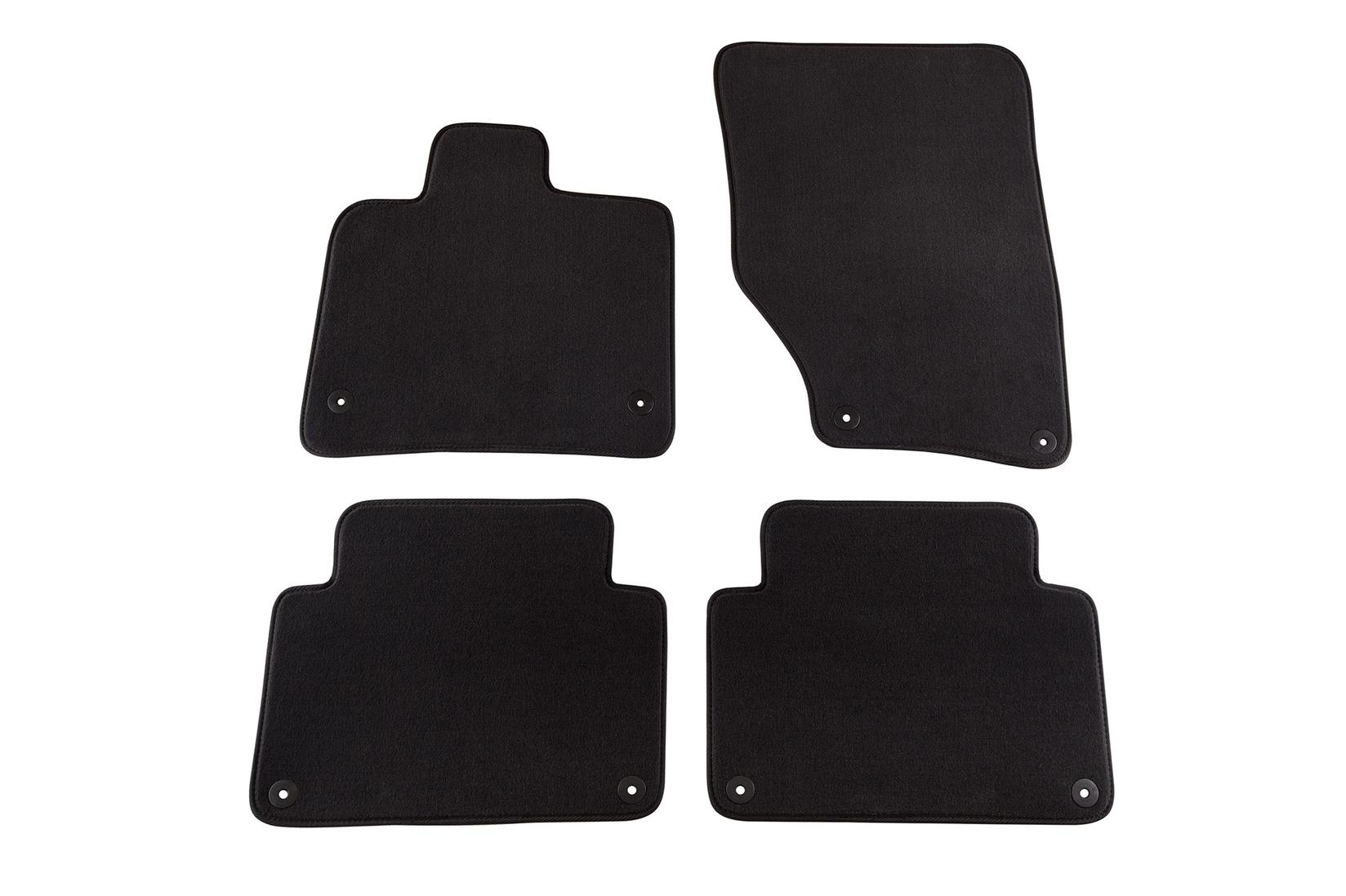 PETEX Платнени патосници за Audi Q7 06/2006-05/2015 година 4 делови црни (B018) Style материјал