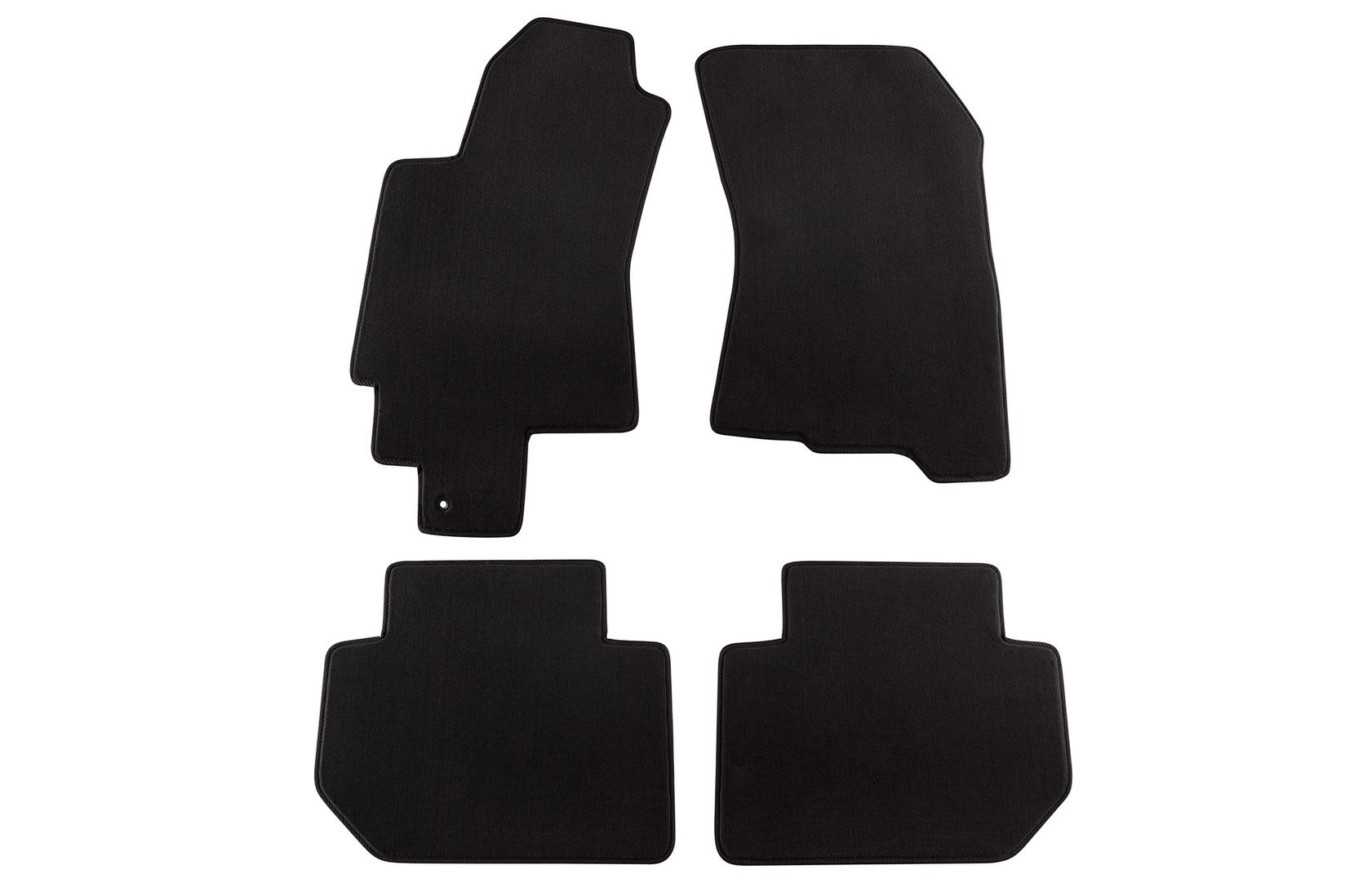 PETEX Платнени патосници за Subaru B9 Tribeca 5 места 11/2006-2010 4 делови црни (B161) Style материјал