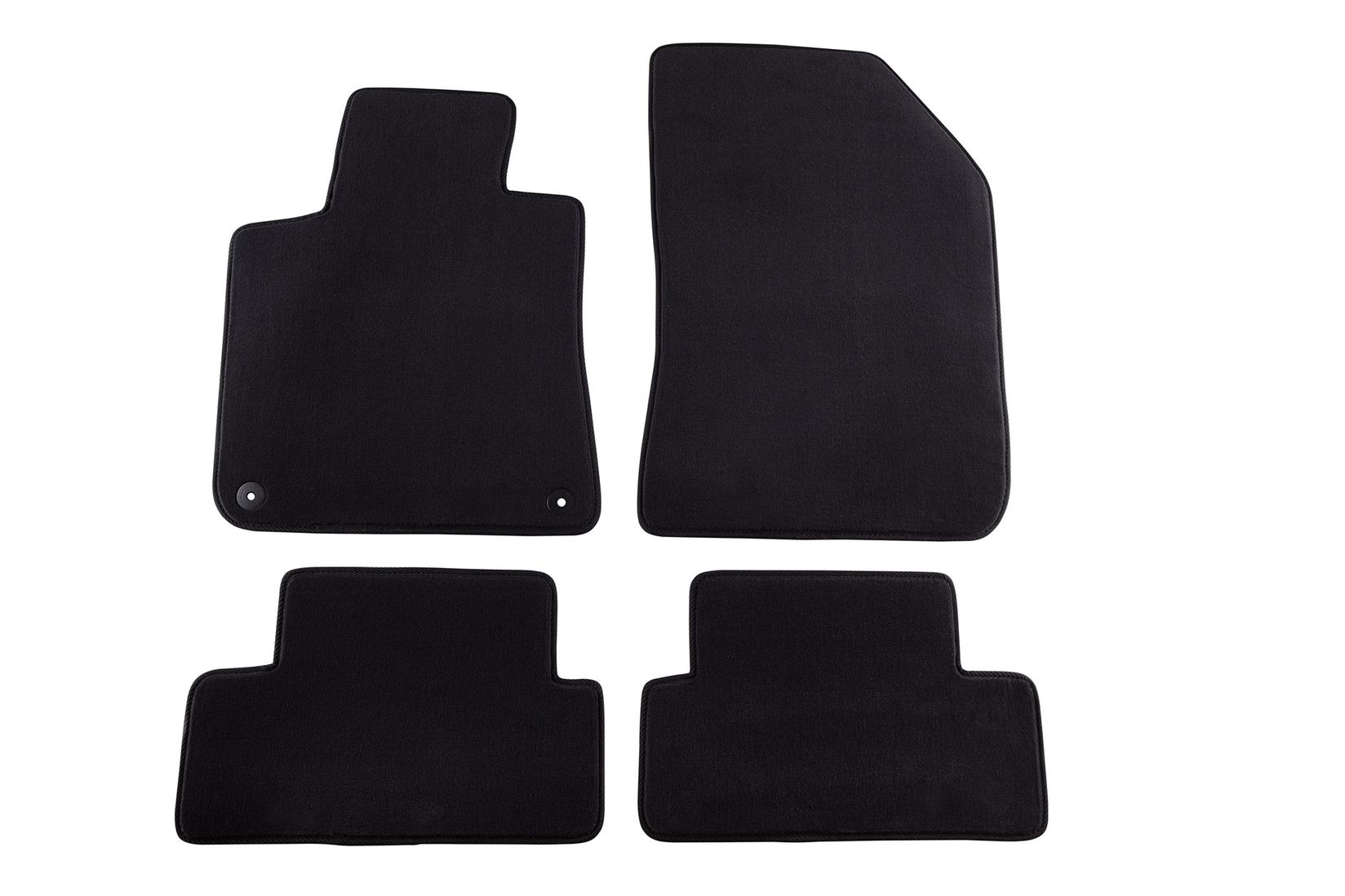 PETEX Платнени патосници за Peugeot 308 09/2013 =>/308 SW 05/2014 => 4 делови црни (B012) Style материјал