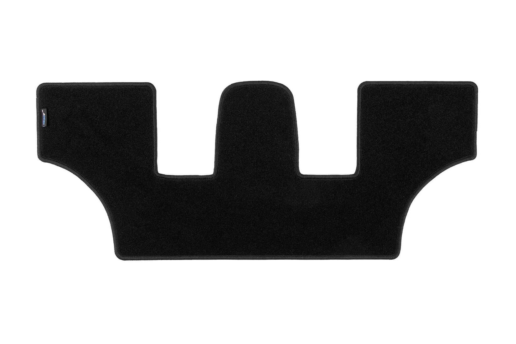 PETEX Платнена стелка за Hyundai Santa Fe по 2020 година со 7 места за 3-ти ред седишта, 1 дел, црна, материјал REX