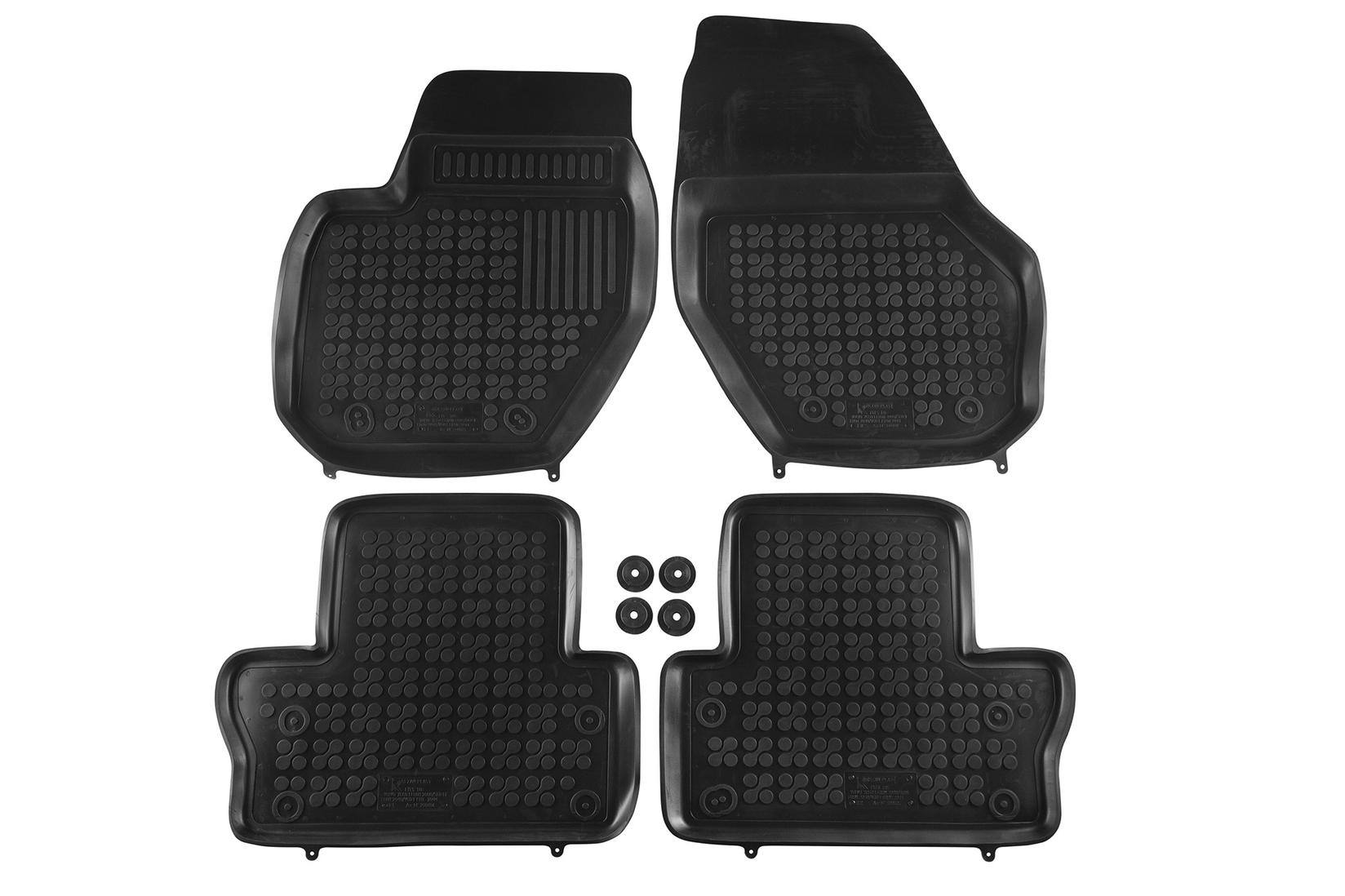 REZAW-PLAST Гумени патосници за Volvo XC60 2008-2017 S60 2010-2018 V60 2011-2018 4 дела црни