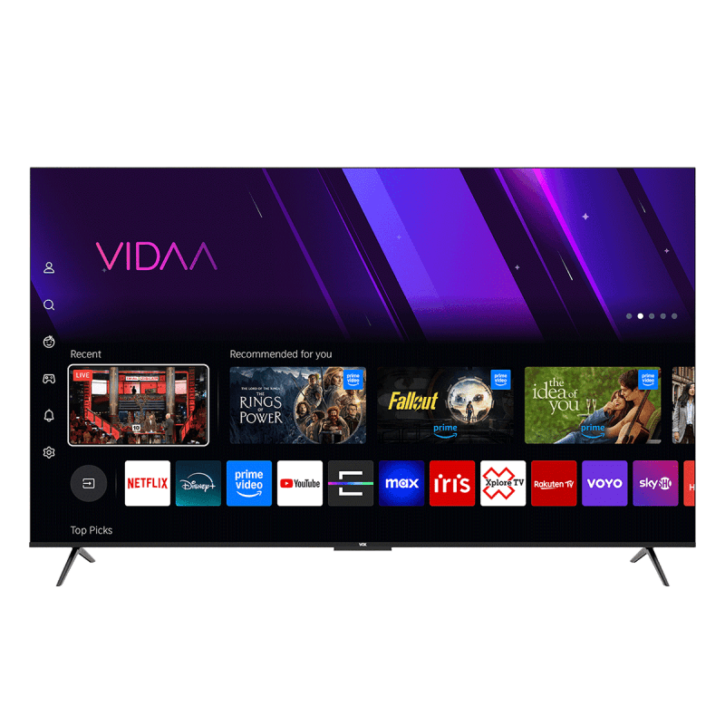 VOXTelevision 75VYU684, 75", 4K UHD, Паметен телевизор, црн