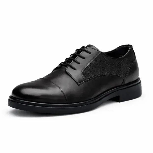 Машки чевли Textured Derby, црни