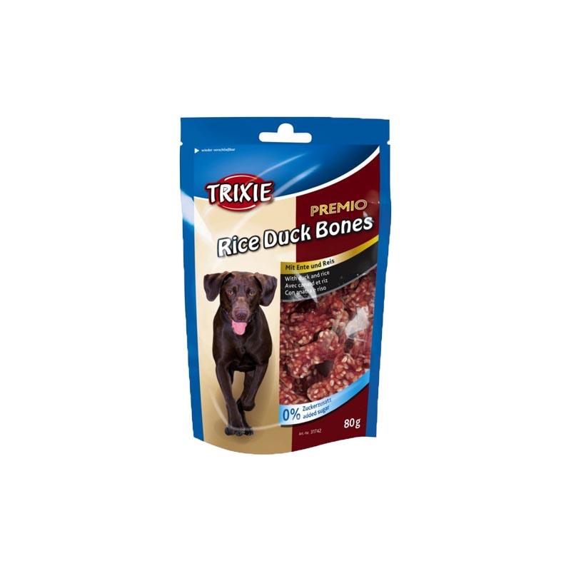 TRIXIE Закуски за кучиња Premio, Rice Duck Bones, 80 g