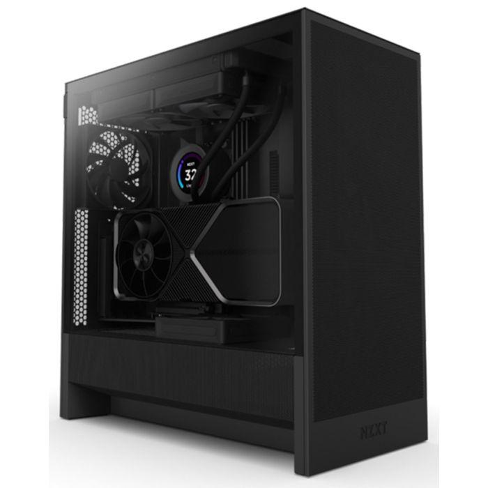 NZXT Гејминг Куќиште H5 Flow CC-H52FB-01, Црно