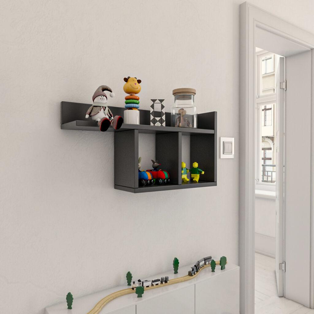 Dzидна полица Hanah Home Антрацит
