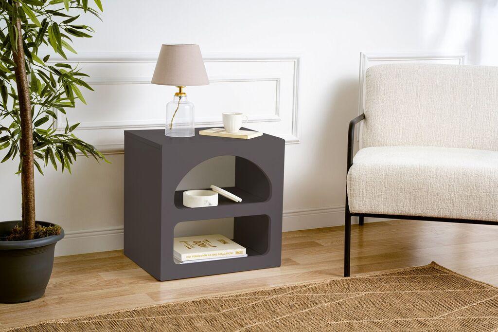 Ноќна масичка Hanah Home Lorin, 50x50x38 см, антрацит