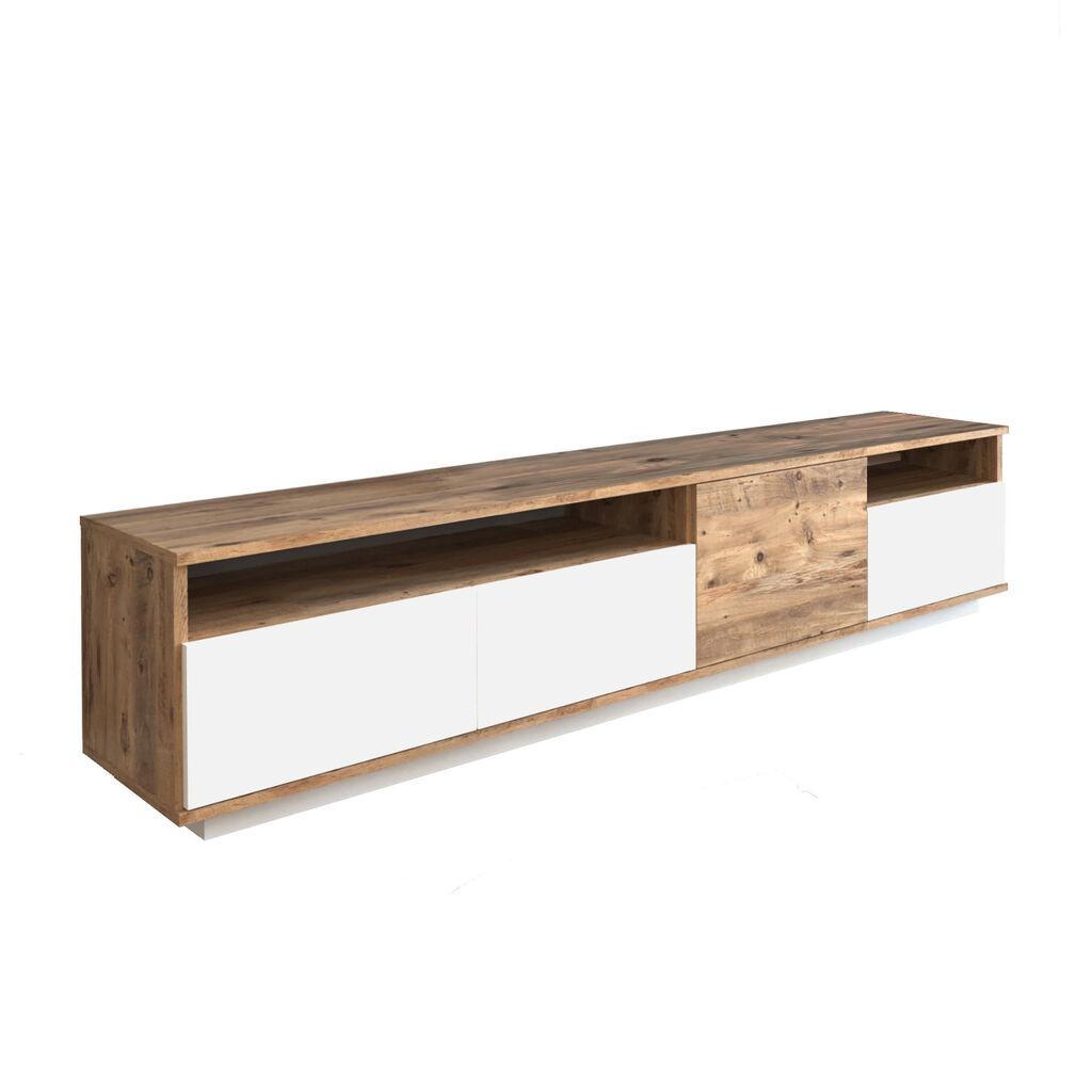 Hanah Home ТВ Полица FR5 AW, Кафеаво-Бела