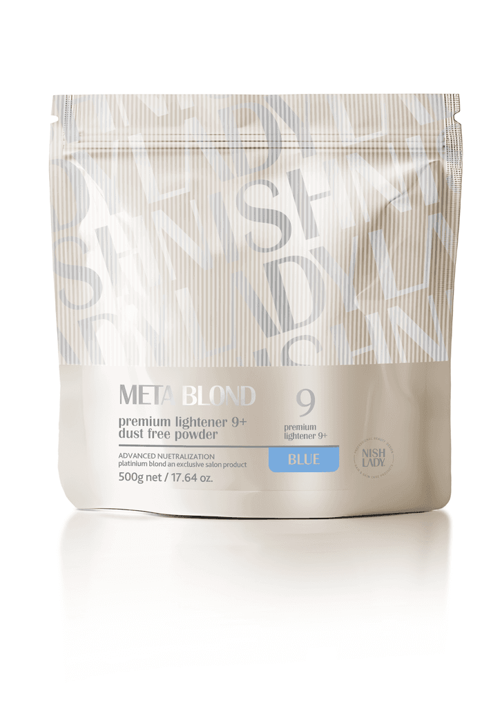 Nishlady Бланж за коса Meta Blond Bleaching Powder Premium Lighthener 9+ Blue 500g