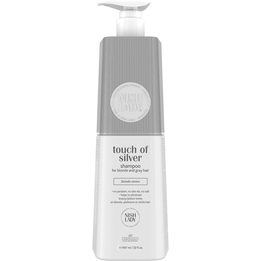 Nishlady Шампон за коса Touch Of Silver Shampoo for Blonde & Grey Hair 947ml