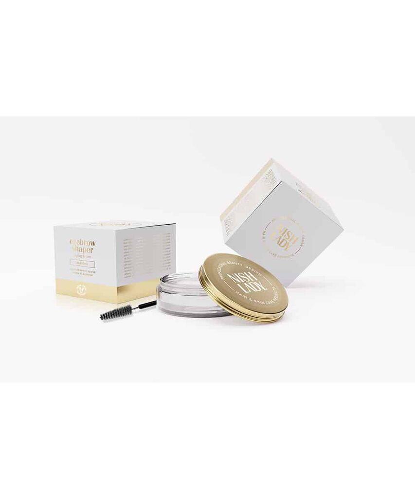 Nishlady Восок за веги Eyebrow Lift Lamination Gel Kit with Brush (Colourless) 50ml