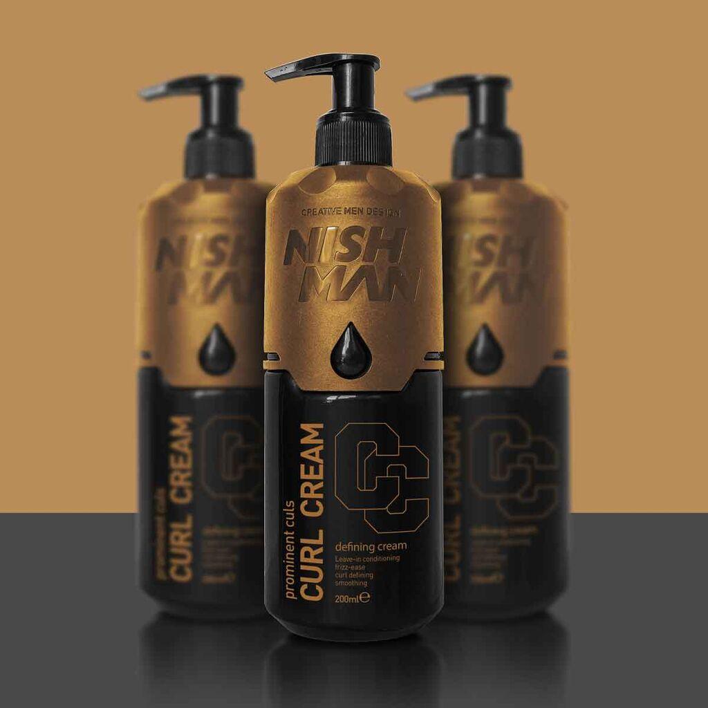Nishman Крем за виткана коса Curl Cream – Крем за дефинирање на кадрици и брановидна коса (200 мл)