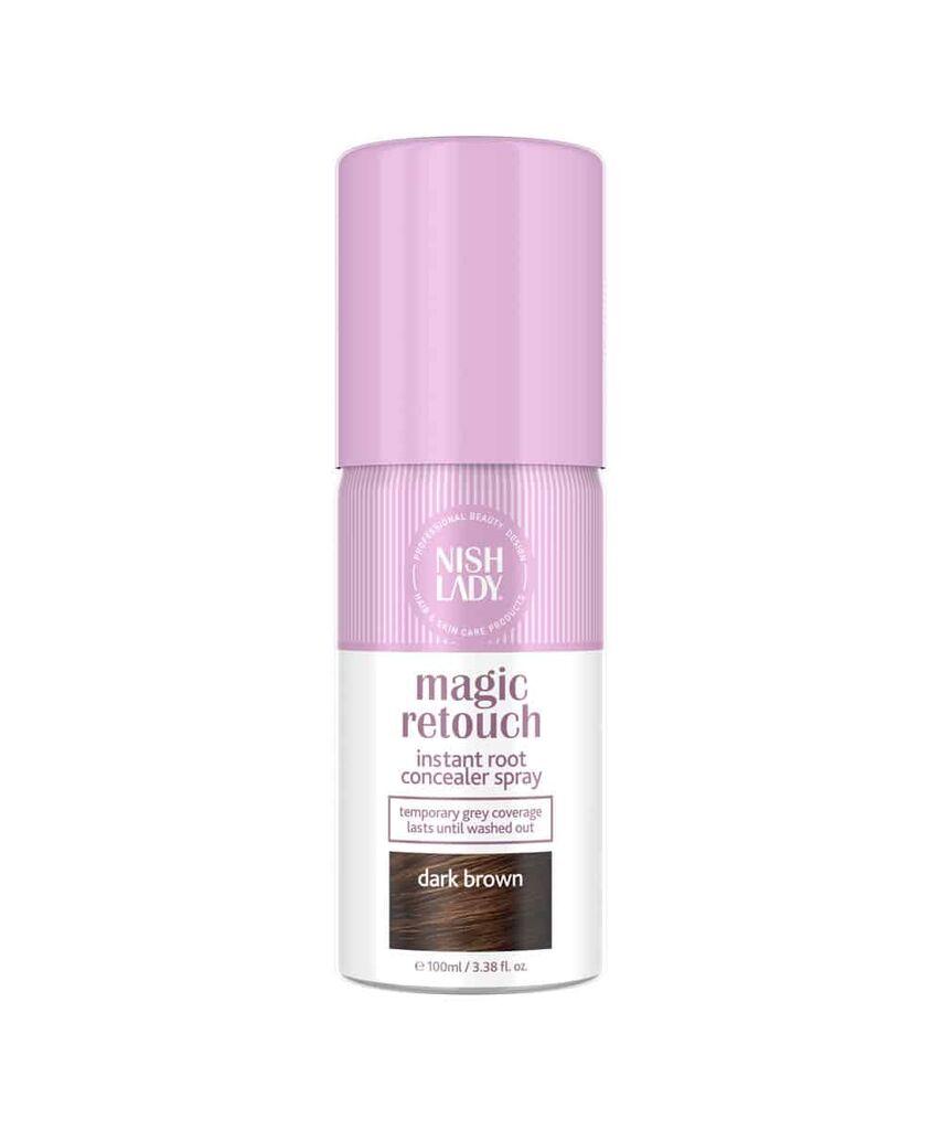 Nishlady Спреј за коса Magic Retouch Sprays (Dark Brown ) 100ml