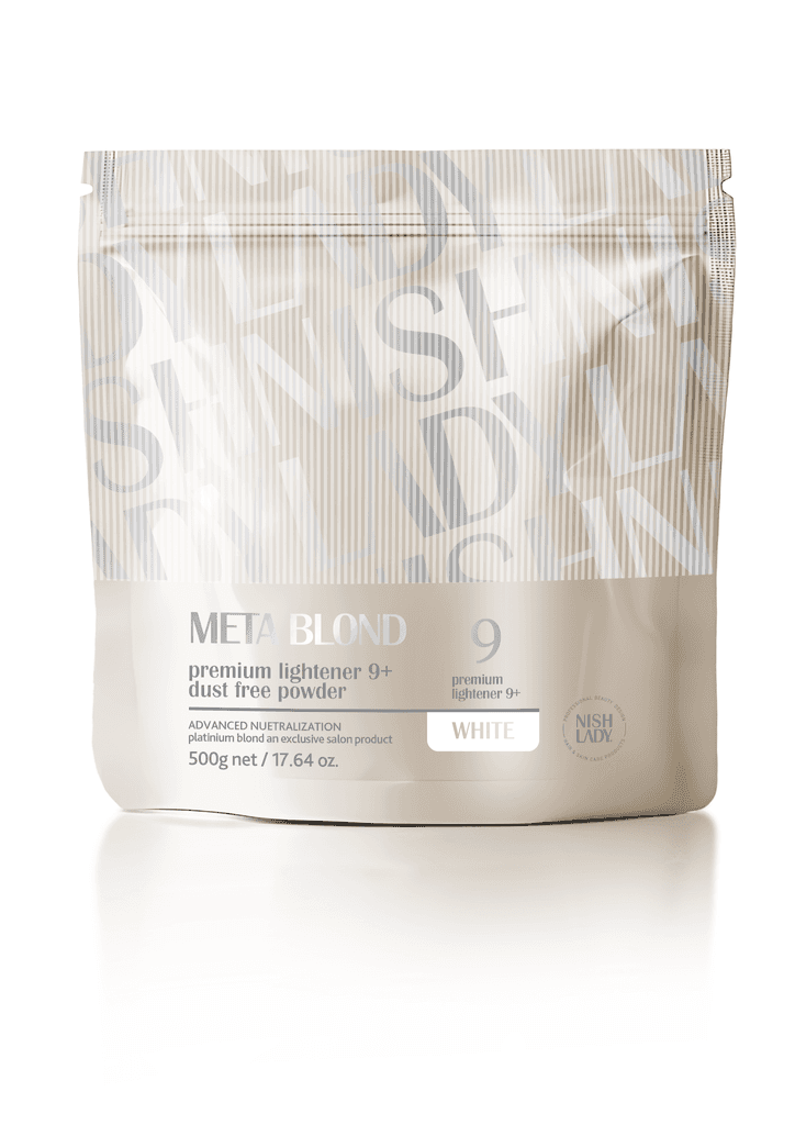 Nishlady Бланж за коса Meta Blond Bleaching Powder Premium Lighthener 9+ White 500g