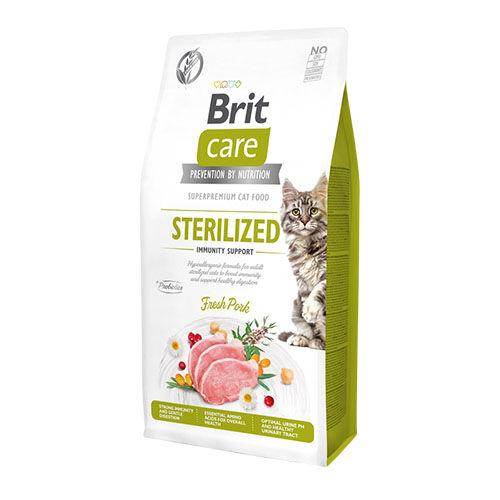 Brit Brit Care Cat Grain-Free SteriLized IMMunity Support - Брит за Маче за Имунитет Стерилизед (Свинско) 7Кг.