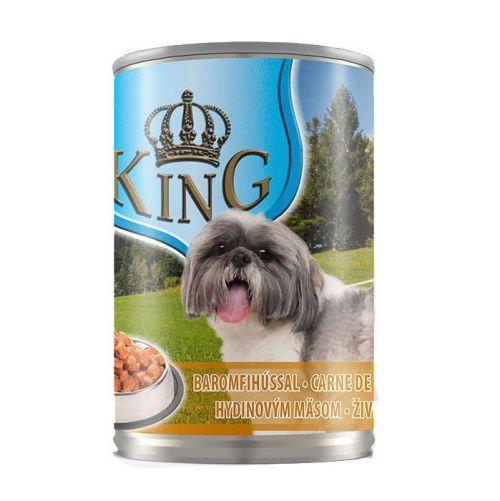 King Конзерва за Куче Пиле 415Гр. - Кинг