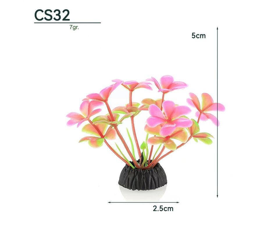 RS Трева-Украс за Аквариум Жолто-Виолетова 2.5Х5cm.-Рс