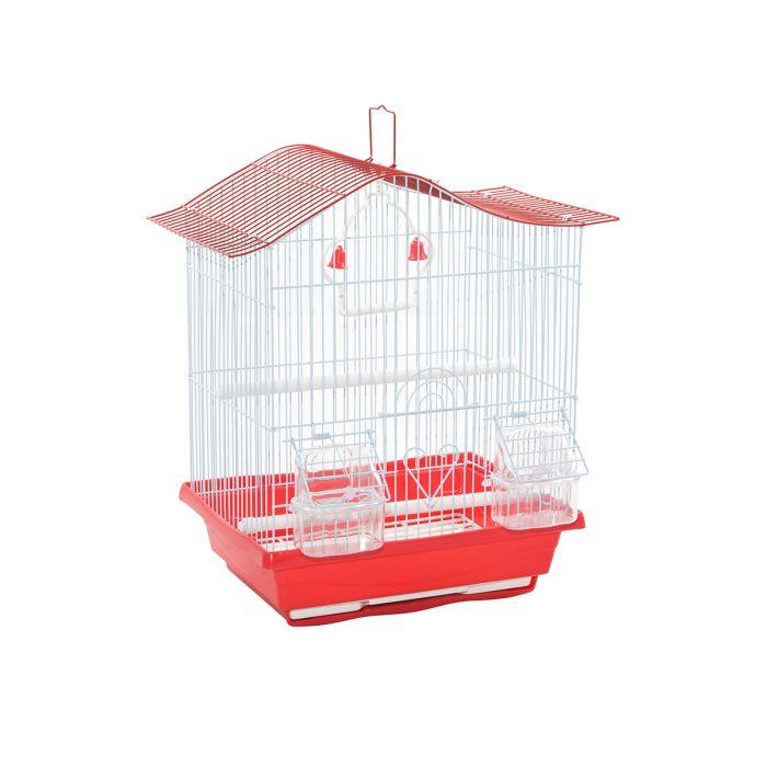 Кафез за Папагал Двојно Заоблен Кров (30X23X39cm) | Kafez Za PapagaL Dvojno ZaobLen Krov | DoubLe Arched Roof Bird Cage