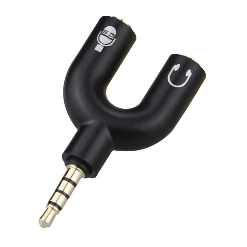 Аудио адаптер - 3.5мм машко - 2 x 3.5мм женско