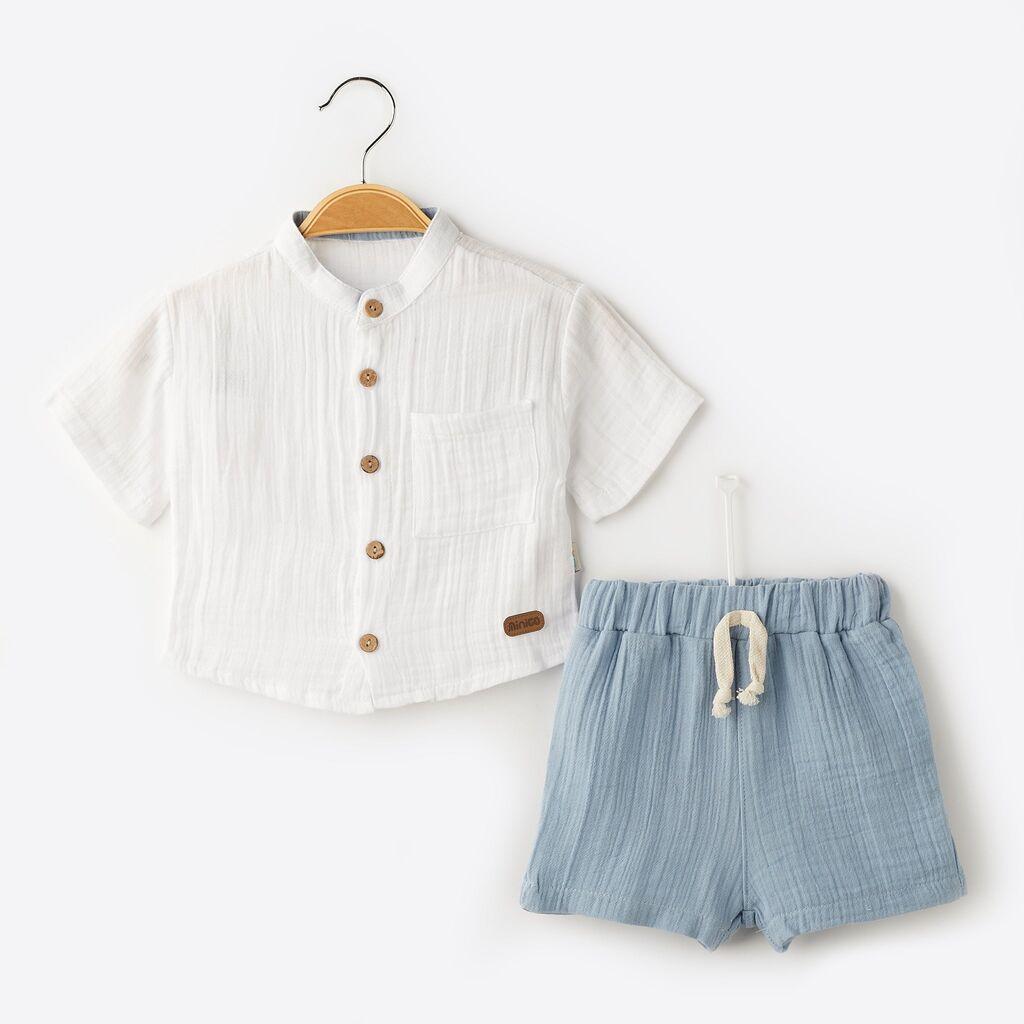 Муслин летен комплет кошула и панталончиња