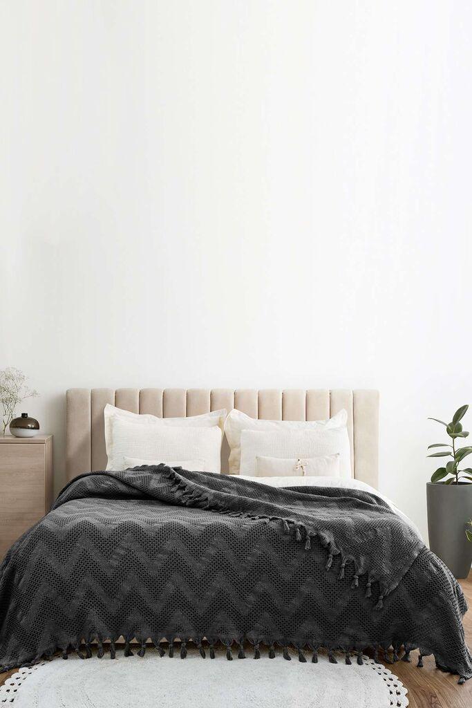 Двојно ќебе L'essentiel Maison Naomi, 200 x 230 cm, антрацит