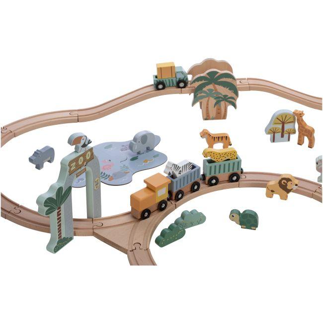 FREE2PLAY Дрвена железница со вагони