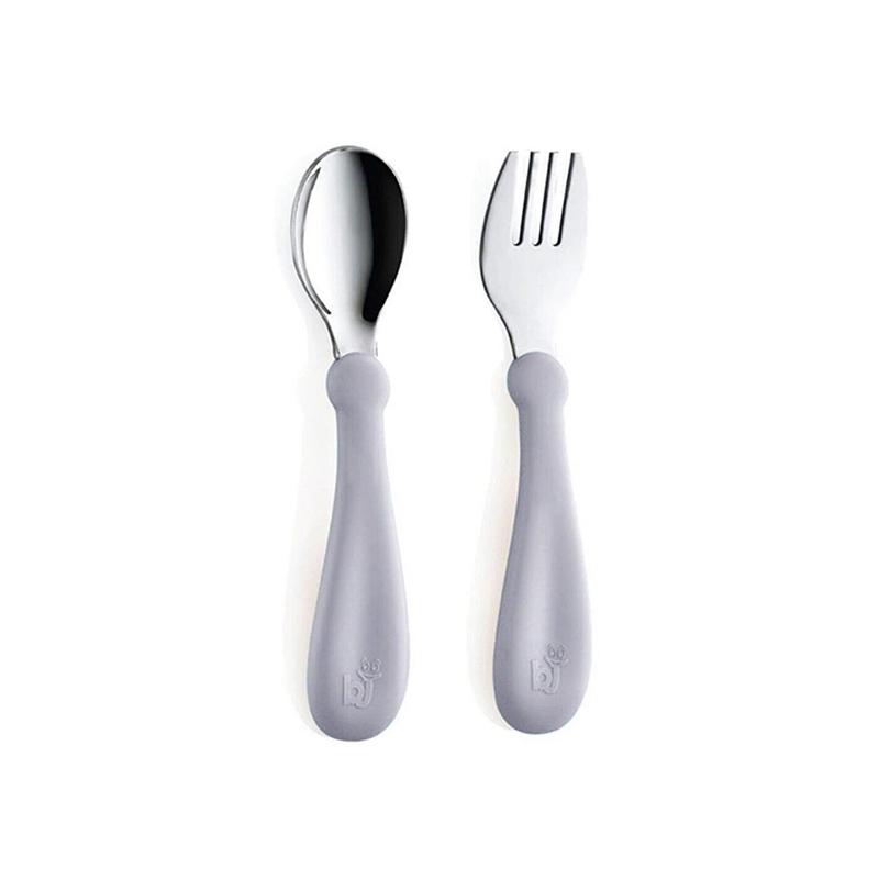 BABY JEM Сет Лажичка и Вилушка Метални Сиви