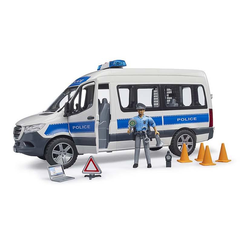 BRUDER Mb Sprinter Полициско Возило со Светла и Звук