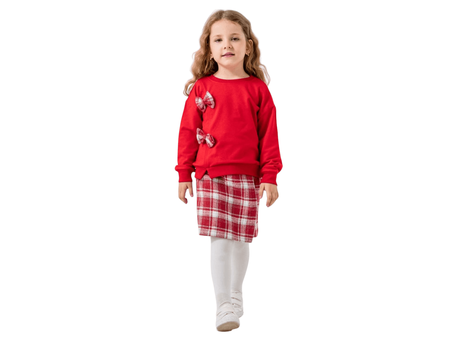 Детски женски комплет со сукња