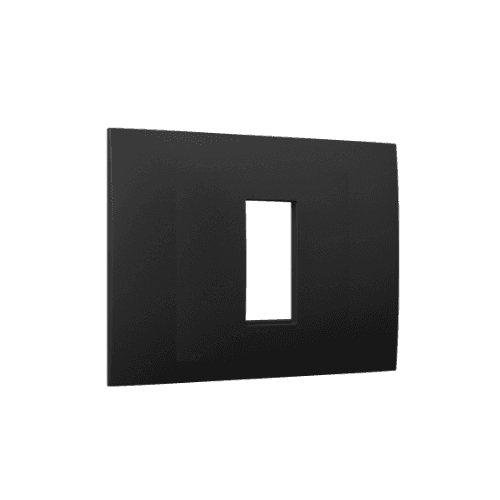 ELEKTROMATERIJAL LENDAVA Рамка 1/3М црна слим МОДУС 434167