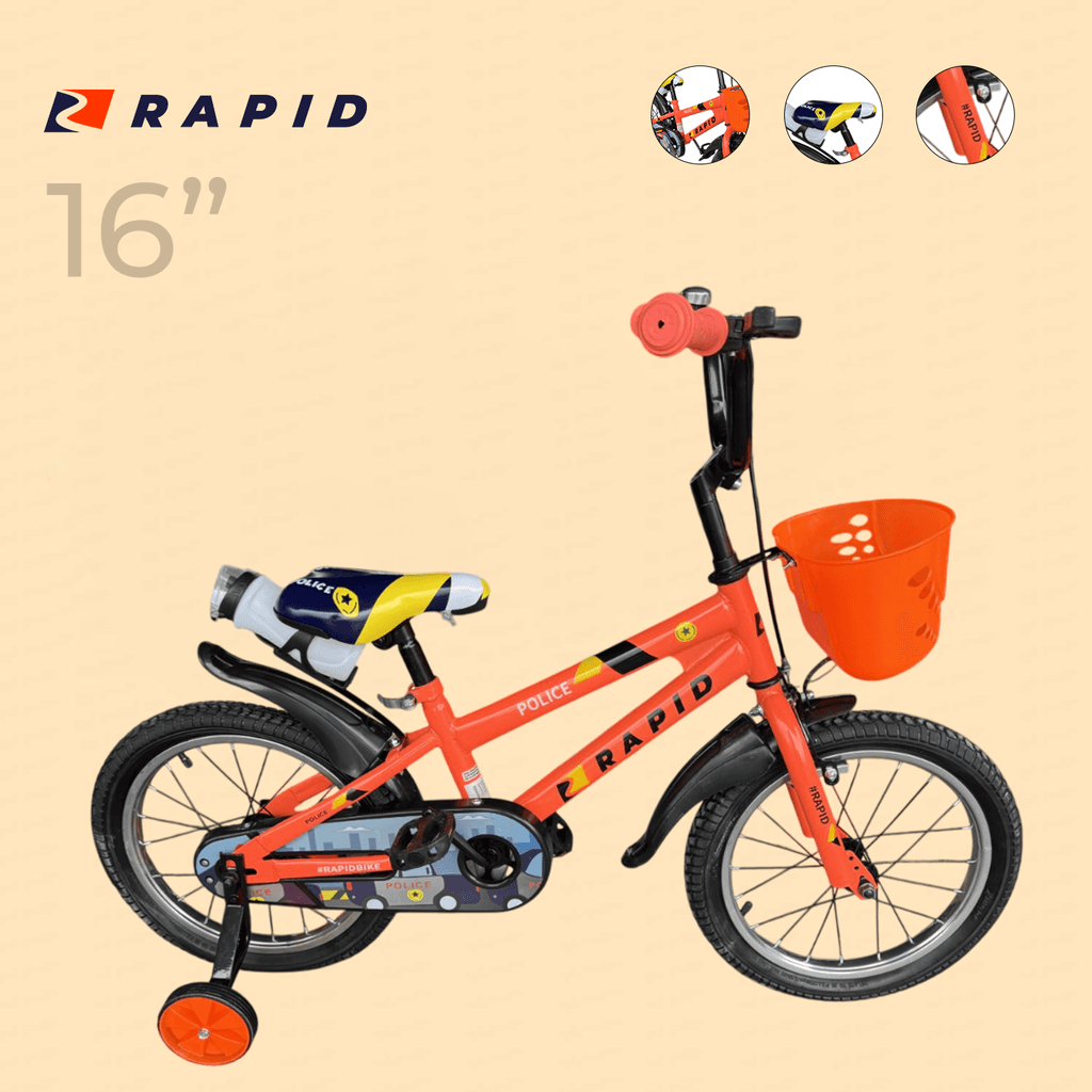 Rapid Велосипед 16 POLICE ORANGE  28157