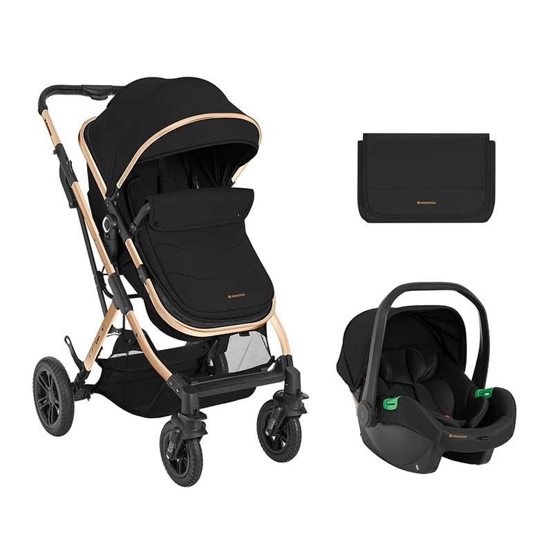 KIKKA BOO Количка kaia црна 2 во 1 2024