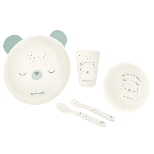 KIKKA BOO Сет за хранење беар вит ми минт