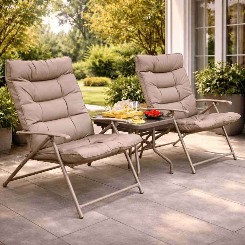 VERANO Lounge сет со 2 столчиња и маса TX-1065 (68×74×93 cm + 50×50×45 cm)