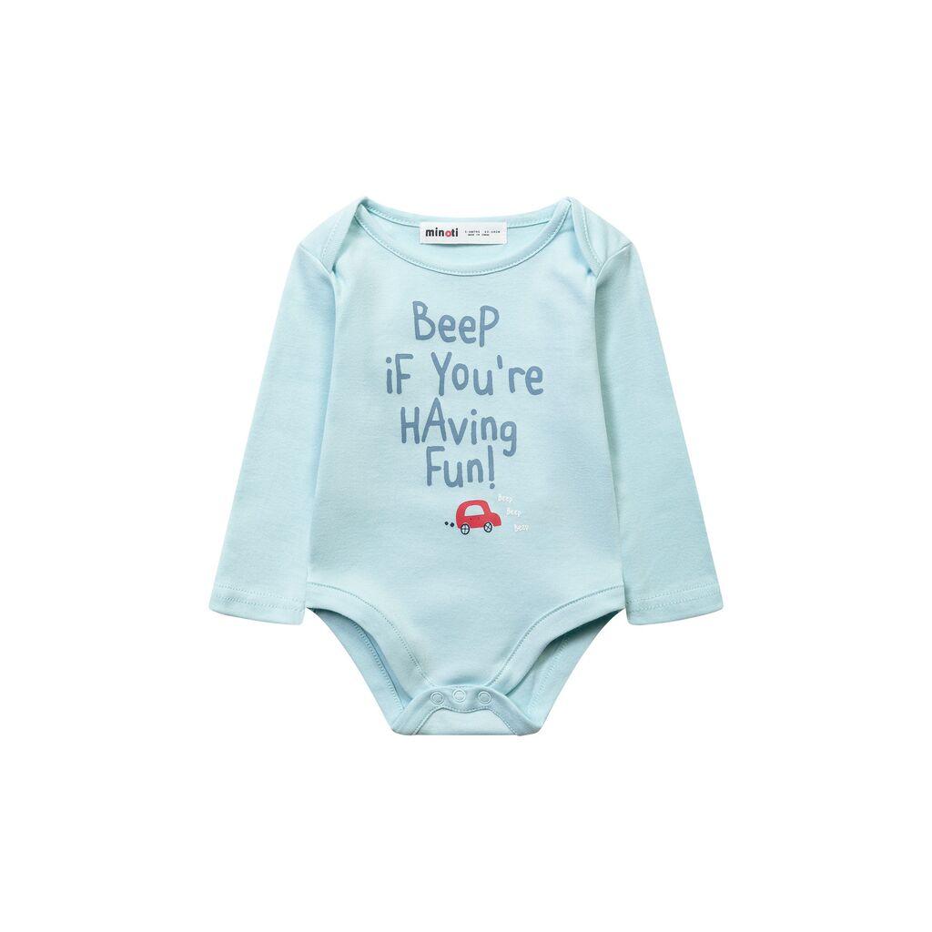 Minoti Боди со долг ракав Beep