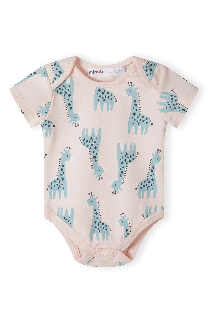 Minoti Боди Giraffe pink