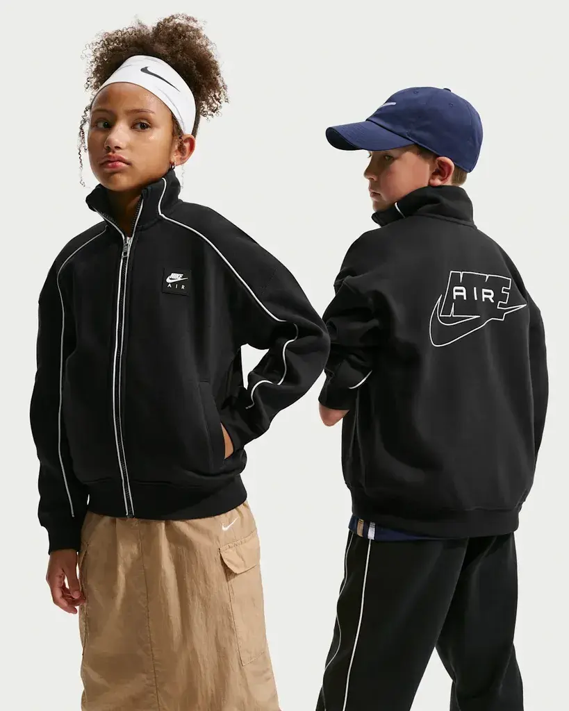 Детска тренерка Nike Top Air Fleece II7348, црна