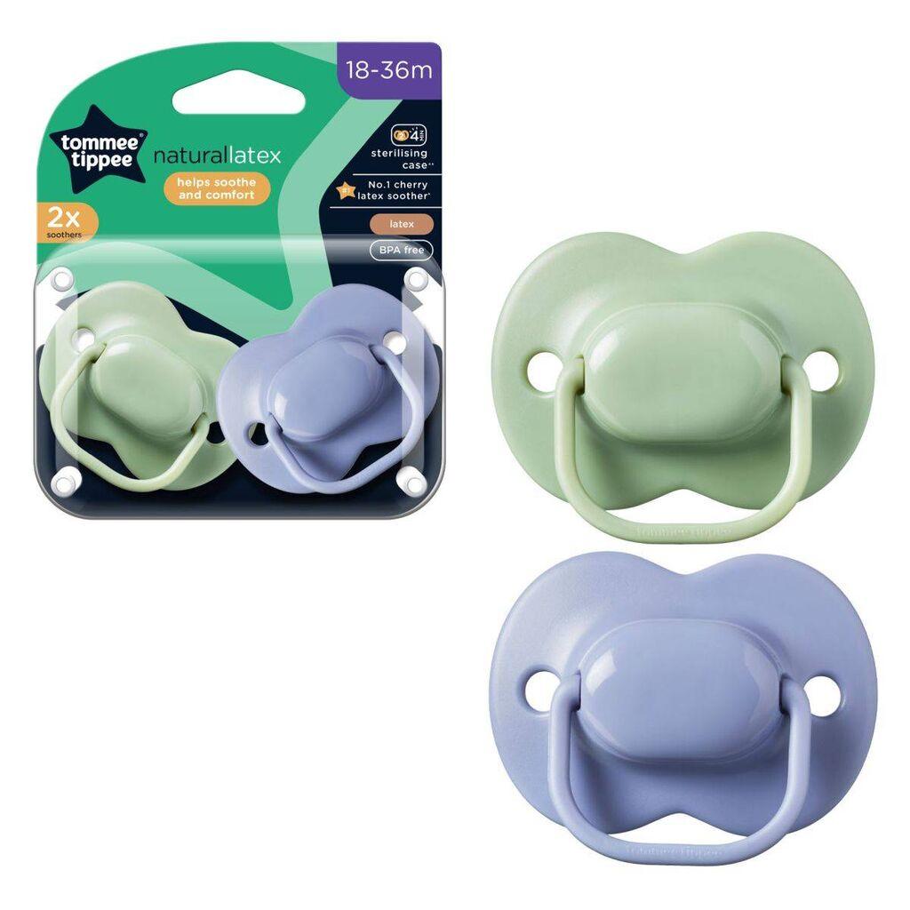 Tommee Tippee Цуцла лажливка- латекс cherry 18-36м 2/1