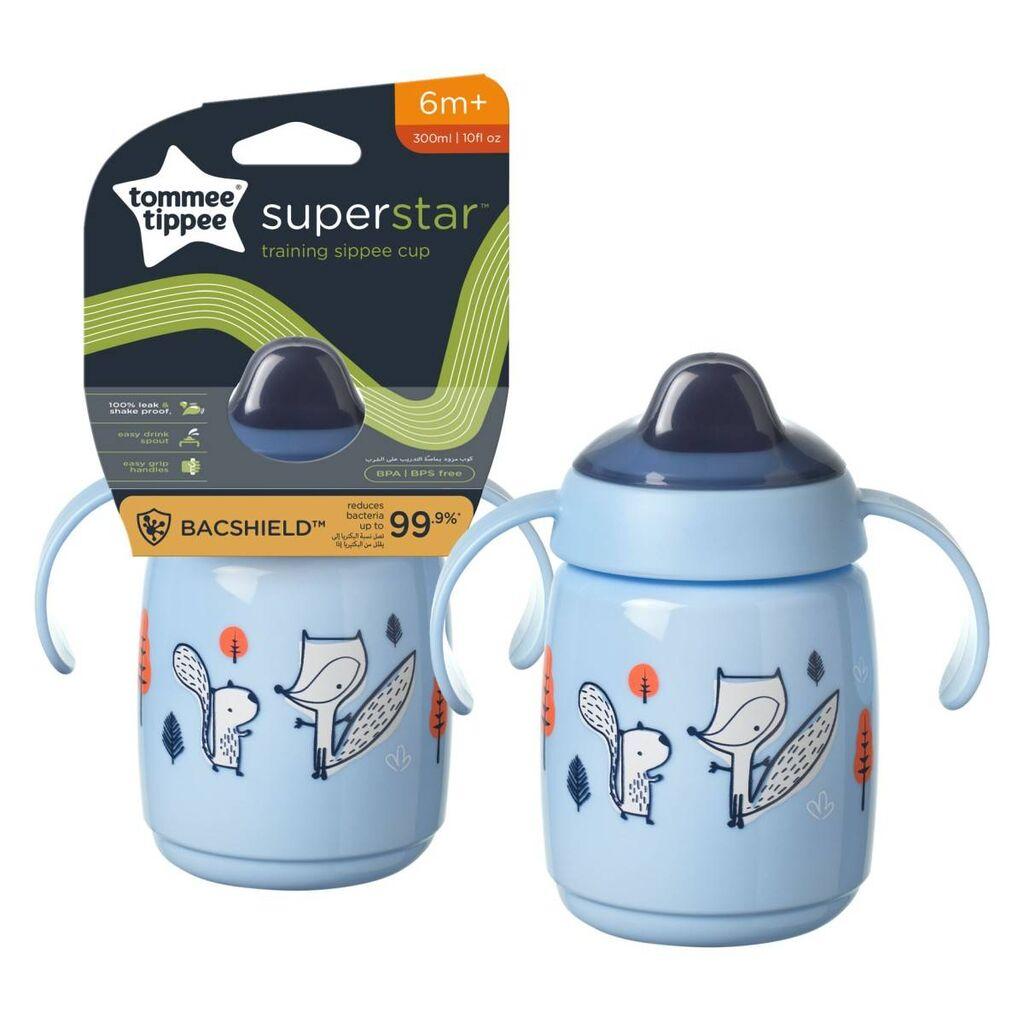 Tommee Tippee Чаша со рачки, Sippee, 6м+, 300мл, сина