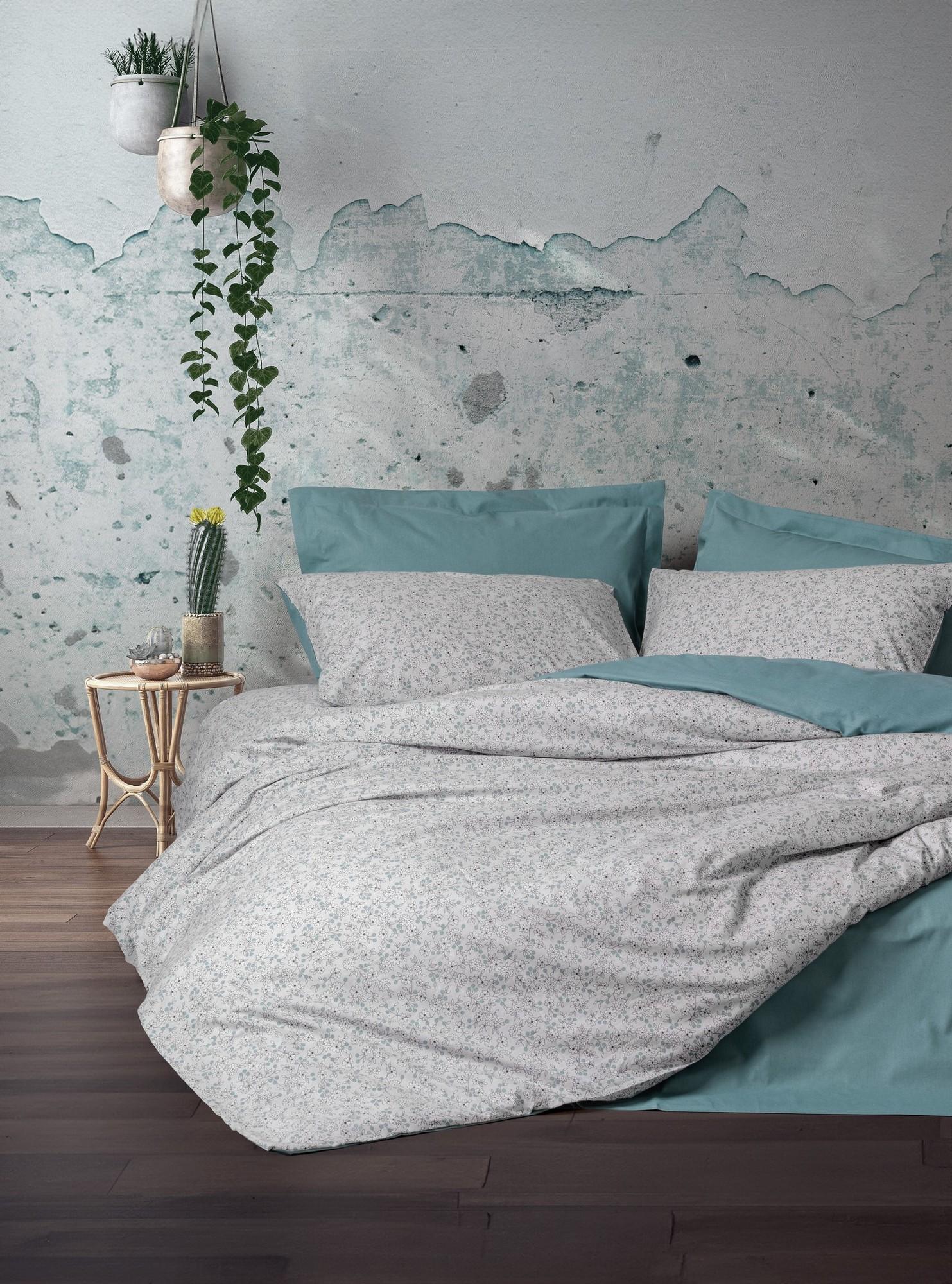 Комплет постелнина L'essentiel Maison Јуни, 160x220cm, 100x200+30cm, Зелена