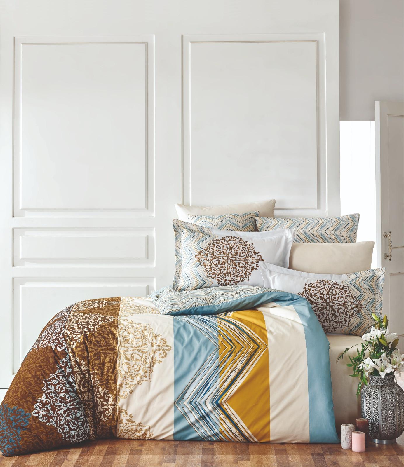 Комплет постелнина L'essentiel Maison Julia, 160x220cm, Шарена