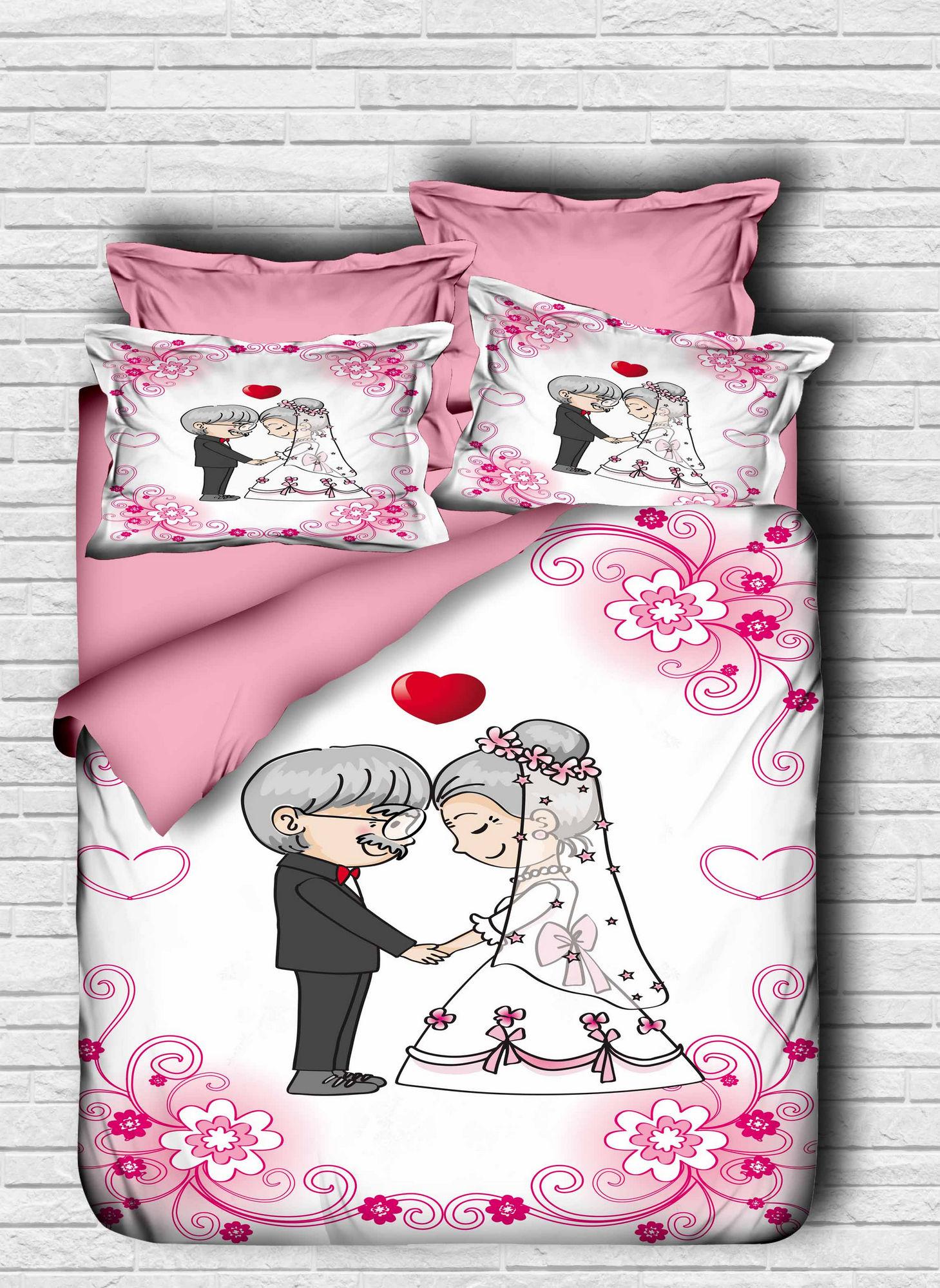 L'essentiel Maison Комплет Двојна постелнина 121, 200x220cm, Розова